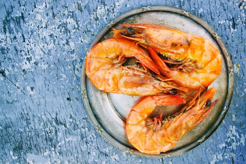 gambas au cognac